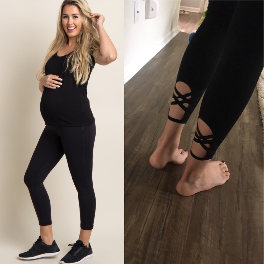 Pink Blush Lace Up Legging
